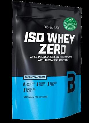 Протеїн ізолят biotech isowhey zero 454 grams (coconut)