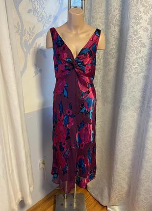Шовкова сукня monsoon silk vintage