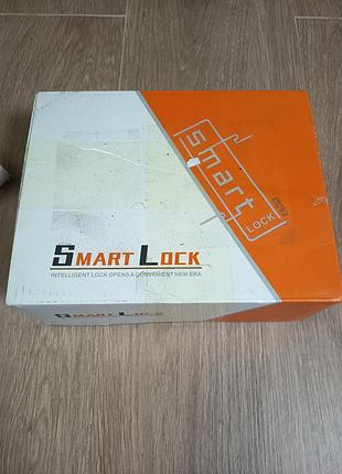 Умный дверной замок smart lock - биометрический замок с отпечатком пальца, кодом и ic-картами (черный)