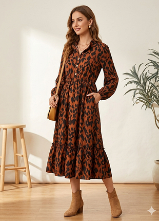 🧊сукня міді shein з паском, розмір xl