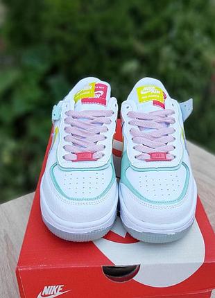 N1ke air force 1 shadow цветные