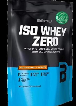 Протеин изолят biotech isowhey zero 454 grams (salted caramel)