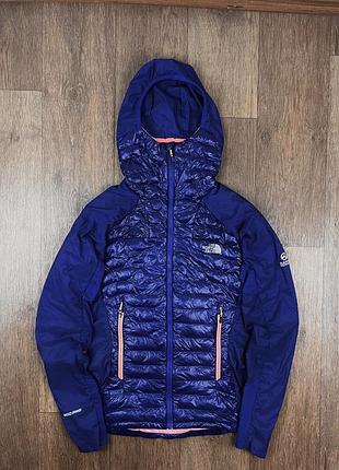 Мікропуховик the north face 800 pro summit series куртка вітровка синя жіноча пуховик трекінгова спортивна