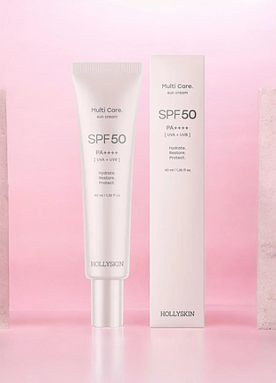Сонцезахисний крем для обличчя hollyskin multi care. spf 50