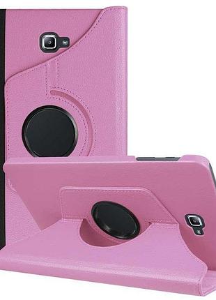 Чехол книжка поворотна 360 для планшета samsung galaxy tab a 6 10.1 sm-t580 и sm-t585 pink