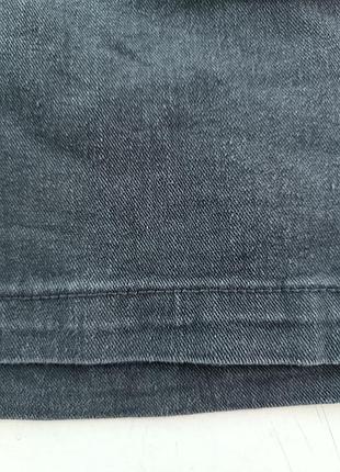 Джинсовый комбинезон-шорты графит oversize 9