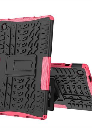 Чехол armor cover для планшета samsung galaxy tab a8 10,5' 2022 sm-x200 и sm-x205 rose red