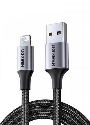 Кабель usb am-lightning ugreen us199 m 2м 2.4a 60158 черный