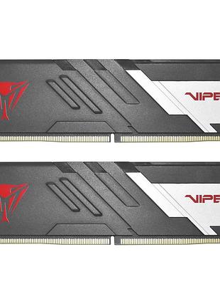 Оперативная память patriot viper venom 64gb (2x32gb) ddr5 6000mhz cl36 dimm черно-серый для настольных пк и геймерских систем