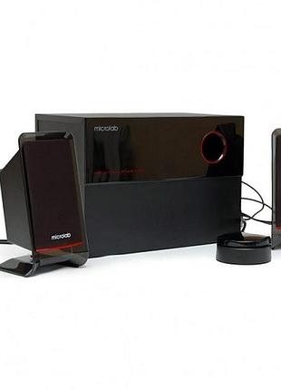 Акустическая система 2.1 microlab m-200 40вт rca 3.5мм mini-jack black
