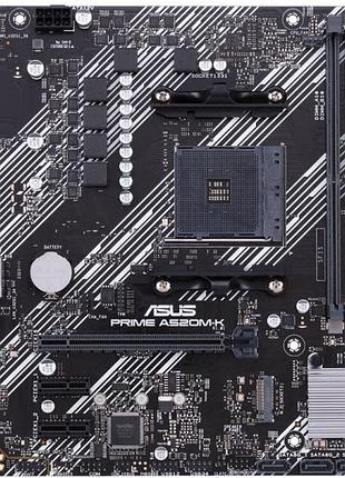 Материнская плата asus prime a520m-k am4/a520, 2 слота ddr4, pci-e x16, 4 портами sata iii