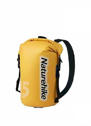 Рюкзак водостойкий naturehike cnk2300bs017, 15l, yellow