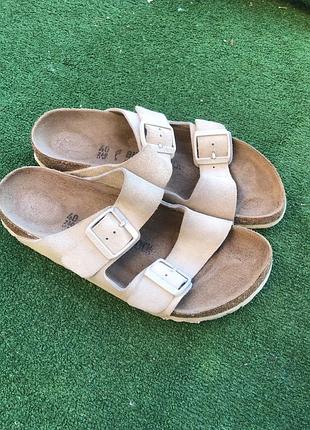 #b7 40р-26см  шльопанці birkenstock arizona замша оригінал