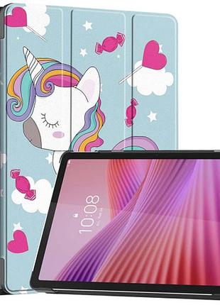 Чехол книжка для планшета lenovo tab 10.1 lte tb-311fu tb-311xu единорог
