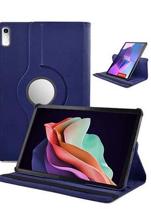 Чехол книжка поворотный 360 для планшета lenovo tab p11 2nd gen tb-350 fu, tb-350 xu dark blue
