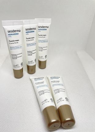 3 вида гиалуронки! 15 мл. крем sesderma увлажняющий