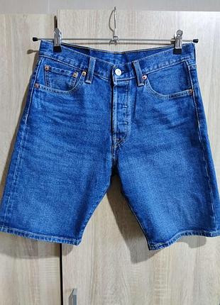 Шорты мужские (унисеск) levi strauss&amp;co, синие, модель 501, раз.29 (s)