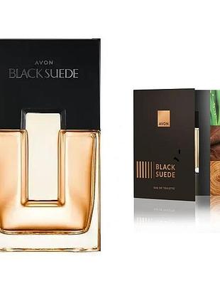 Avon туалетная вода black suede - пробный образец 0.6 мл
