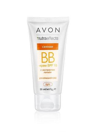 Вв-крем avon сяйво із spf 15 (кремовий/medium) , 30 мл новий дизайн bb крем для світлої шкіри