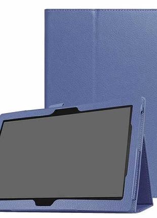 Чехол книжка для планшета lenovo tab m10 tb-x505f,x505l,x605l темно- синий