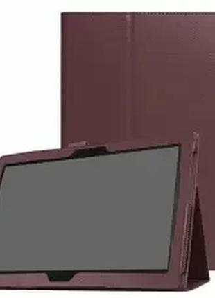 Чехол книжка для планшета lenovo tab m10 tb-x505f,x505l,x605l коричневый