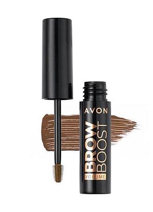 Avon гель для бровей 3.3 мл ( насичено темно-коричневий / dark brown)