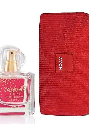 Avon набор tta celebrate 50 мл + косметичка