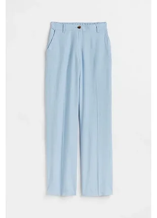 Брюки из воздушной льняной и вискозной ткани h&amp;m