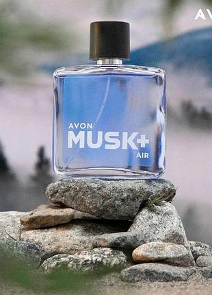 Avon туалетная вода musk air+ для него, 75 мл
