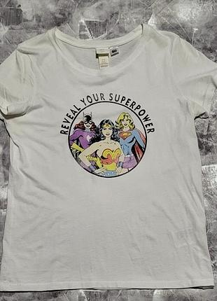 Женская футболка h&amp;m dc comics