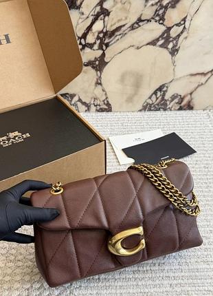 Coach coach tabby shoulder bag 26 brown with gold hardware 25х13х7