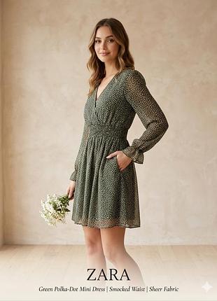 🧊шифонова сукня zara l