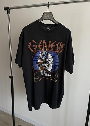 Футболка з принтом чорна xxl genesis