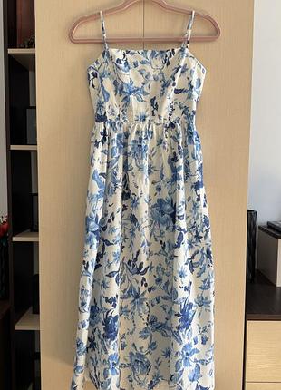 Літня жіноча льняна сукня h&m