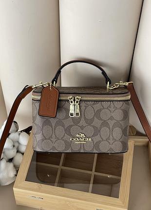 Сумка женская coach ava crossbody bag бежевый е