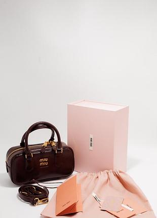 Miumiu arcadia leather bag 4