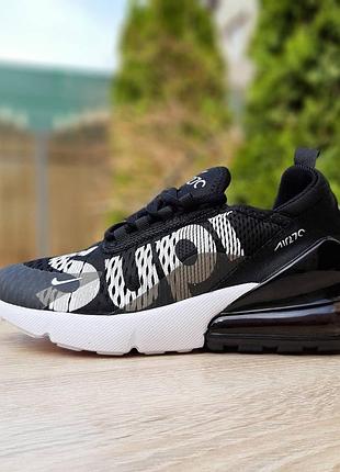 N1ke air max 270 supreme черные с белым