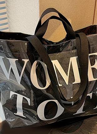 Большая новая крутая сумка 👜 тоут в прозрачной чехле