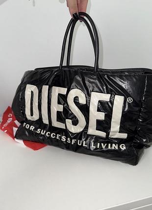 Сумка жіноча diesel puff чорного кольору