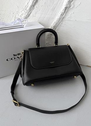 Coach rogue top handle bag black premium 35х20х16