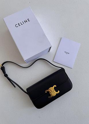 Céline | triomphe bag black premium 20x12х4