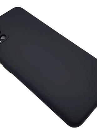 Силіконовий чохол soft touch з мікрофіброю на samsung a51 чорний