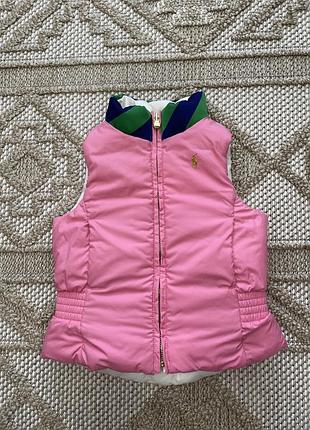 Дитяча двохстороння жилетка безрукавка polo ralph lauren
