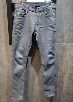 Мужские серые джинсы g-star raw 3301 slim w32 l32