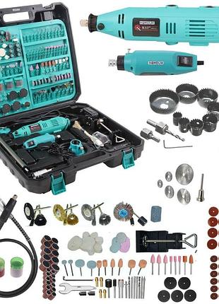 Багатофункціональна шліфувальна мінімашинка tools, 130 вт, набір 350 предметів
