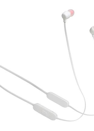 Навушники jbl tune 125bt, бездротові, bluetooth 5.0, 16 годин, білі