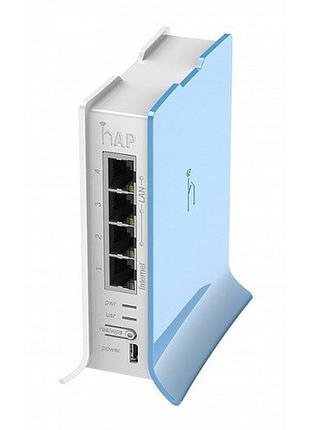Маршрутизатор mikrotik rb941-2nd-tc 650mhz 32mb ram hap lite 2.4ггц