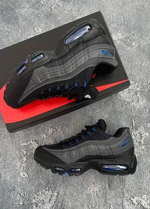 Nike air max 95 black-royal blue 😍лимитированный цвет