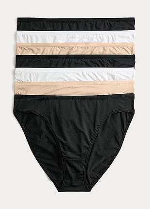 Набор трусики из микрофибры marks &amp; spencer модель high legs 7 шт