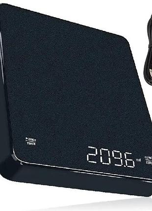 Ваги black mirror scale 15x13 см. для кави